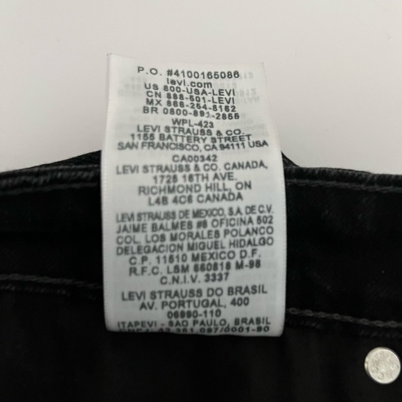 Levi’s Silver Tab Black Jeans - Picture 8 of 14